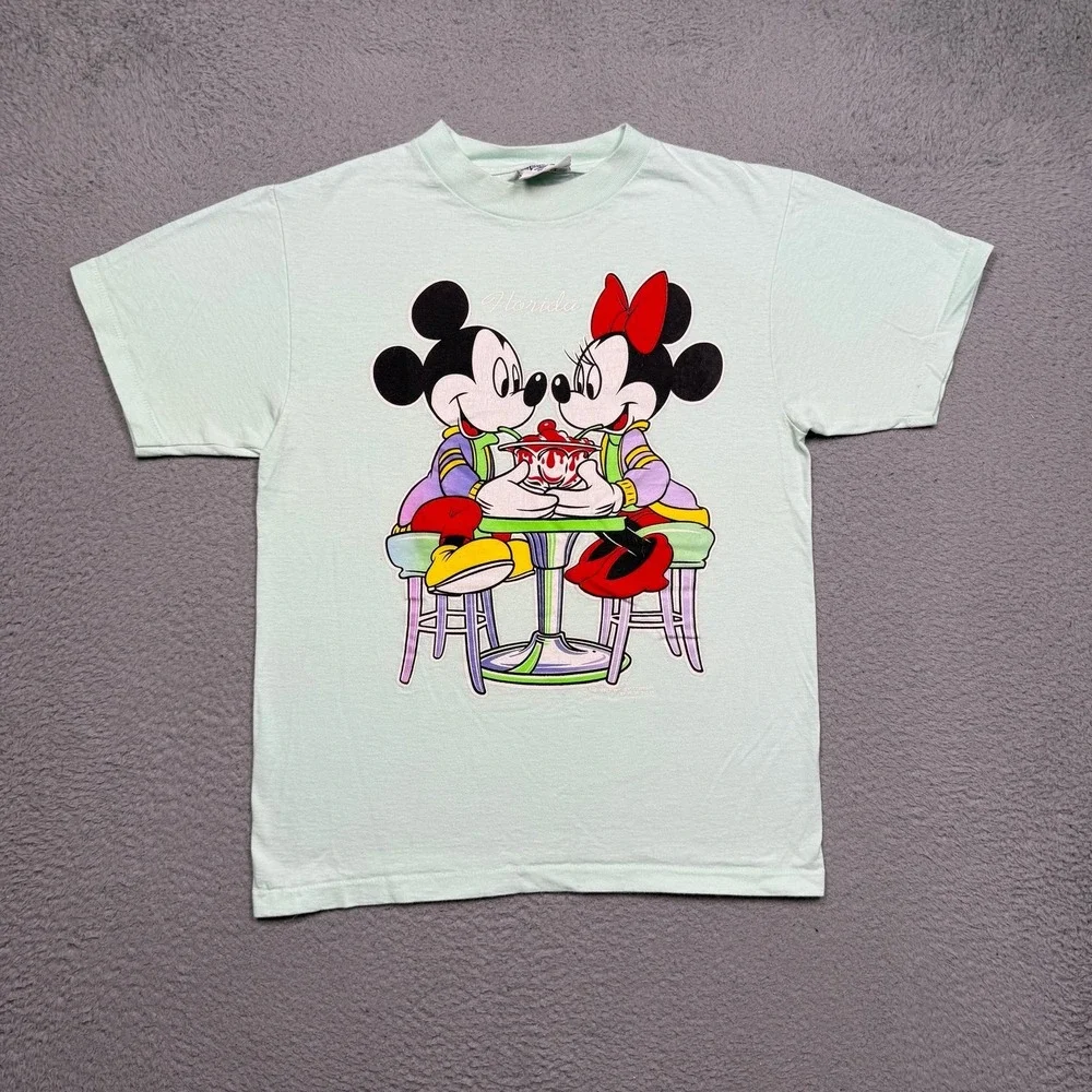 Vintage 90s Disney Mickey Minnie T-shirt - Picture 2 of 4